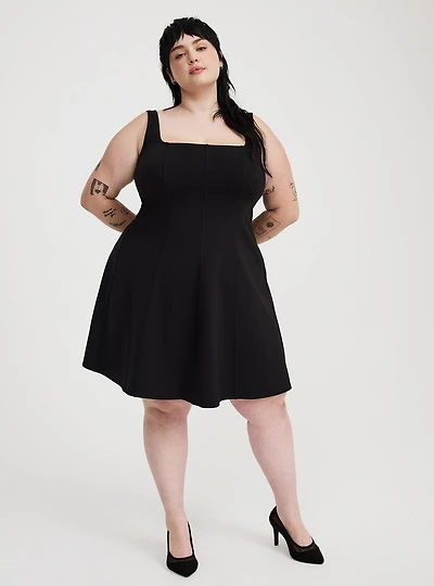 Mini Square-Neck Tank Dress