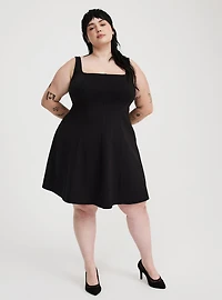Mini Square-Neck Tank Dress