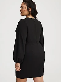 Mini Tulip Surplice Dress