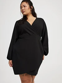 Mini Tulip Surplice Dress
