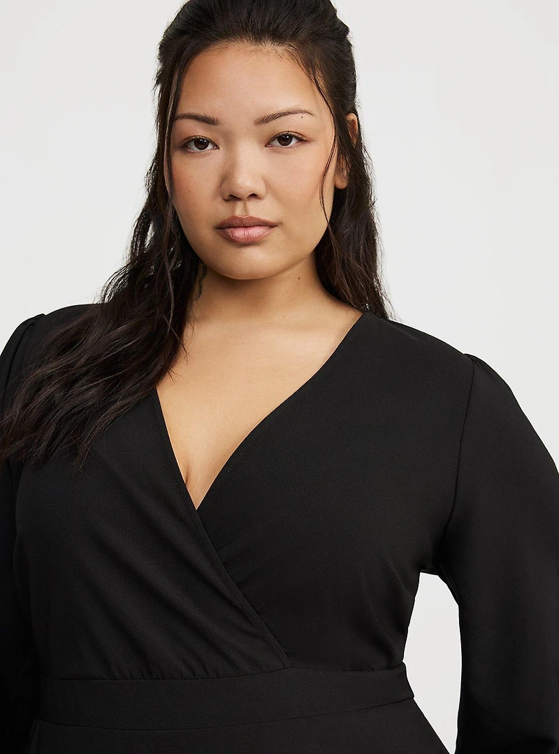 Mini Tulip Surplice Dress