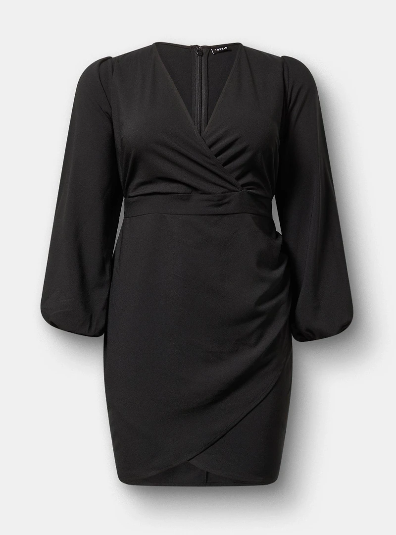 Mini Tulip Surplice Dress