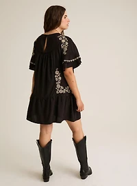 Festi Raglan Double Bell-Sleeve Dress