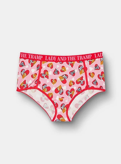 Lady & The Tramp Valentine's Mid-Rise Cotton Brief