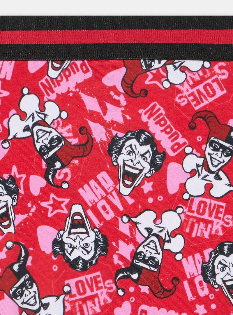 Harley Quinn Joker Valentine's Mid-Rise Cotton Brief