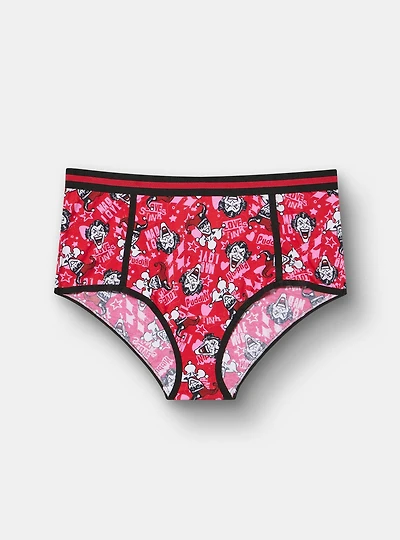 Harley Quinn Joker Valentine's Mid-Rise Cotton Brief