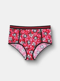 Harley Quinn Joker Valentine's Mid-Rise Cotton Brief