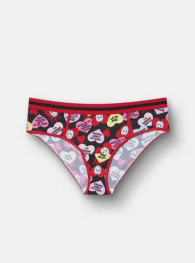 Horror Valentine's Day Mid-Rise Cotton Hipster Panty