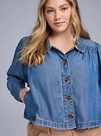 Belle Isle Denim Swing Coat