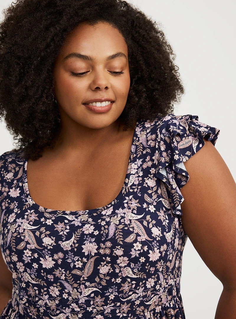 Square Neck Babydoll Top