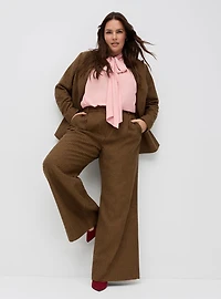 Studio Pleated Relaxed Wide Leg Trouser