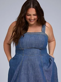 Belle Isle Denim Midi Dress