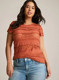 Festi Pieced Lace Top