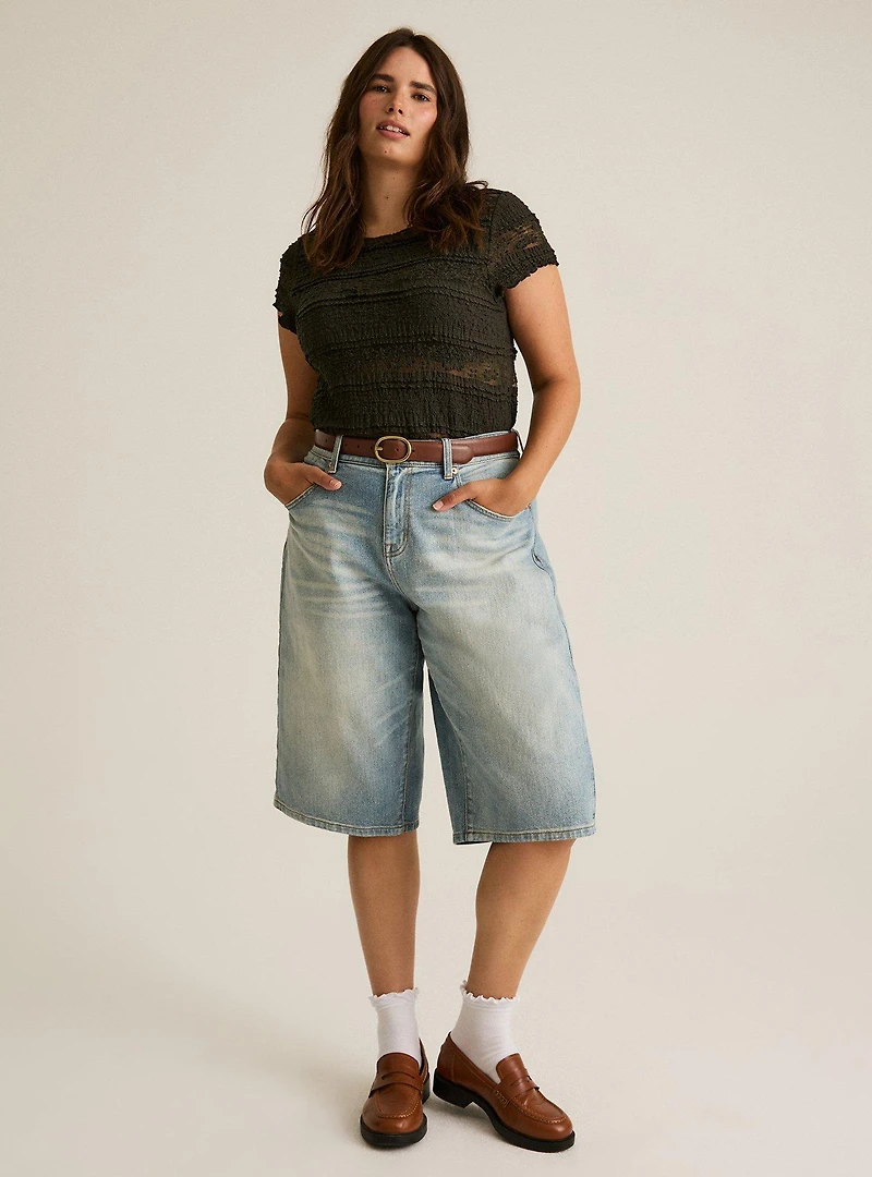 Festi Pieced Lace Top