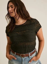 Festi Pieced Lace Top
