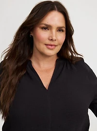 Raglan Pullover 3/4 Sleeve Blouse