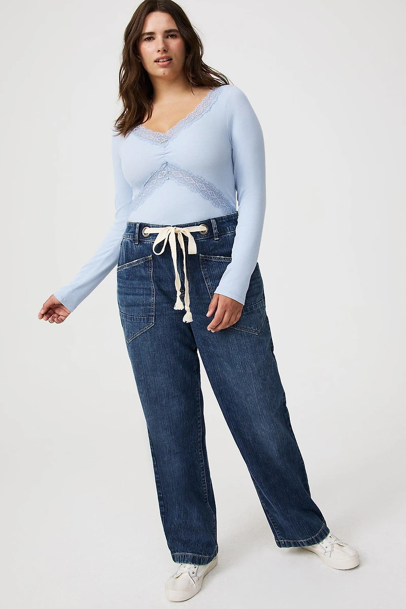 Lace Trim Top