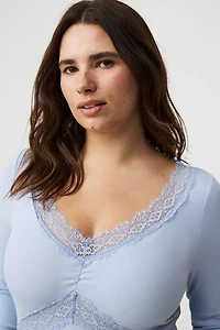 Lace Trim Top