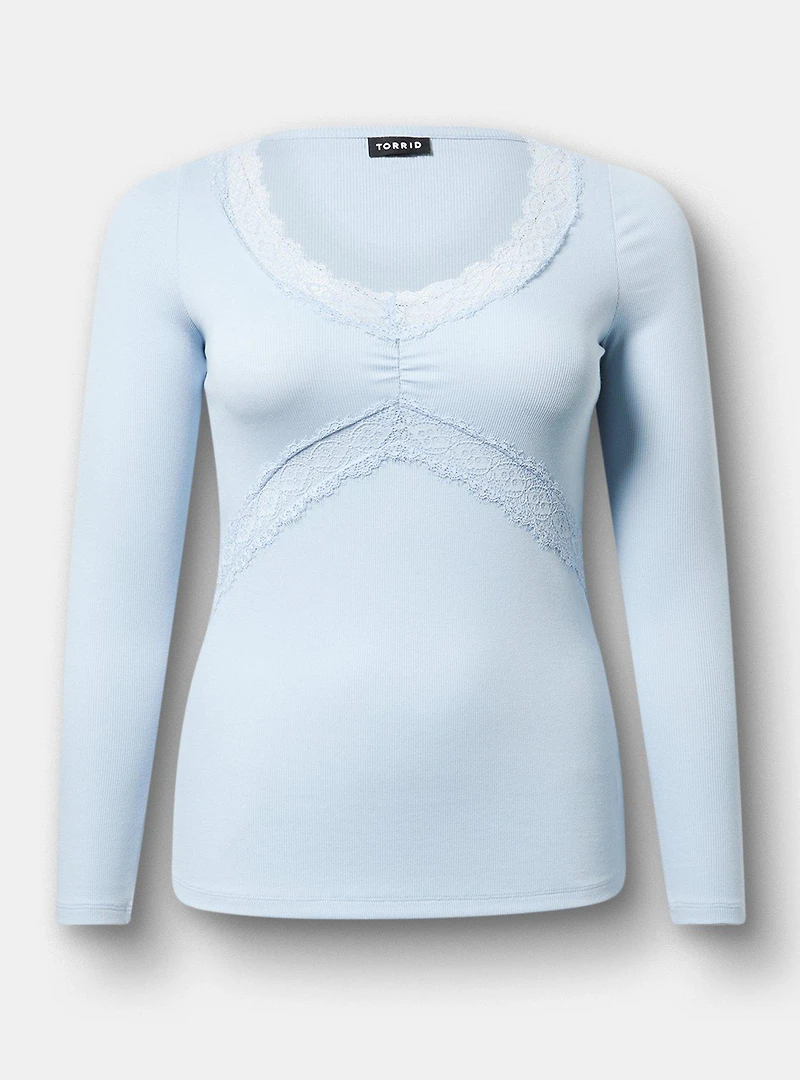 Lace Trim Top