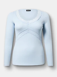 Lace Trim Top