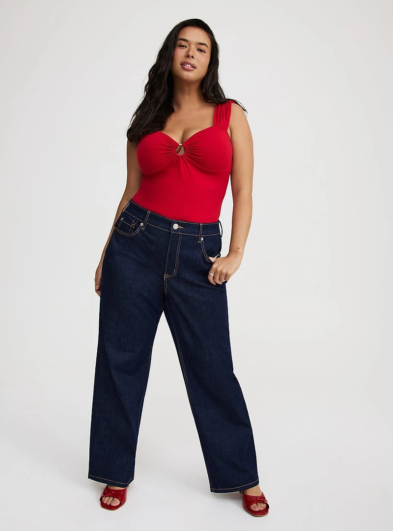 Foxy Shirred O-Ring Tank