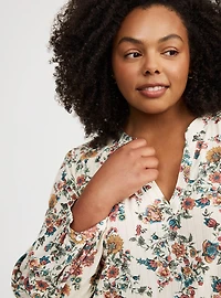 Harper Crinkle Gauze Long Sleeve Blouse