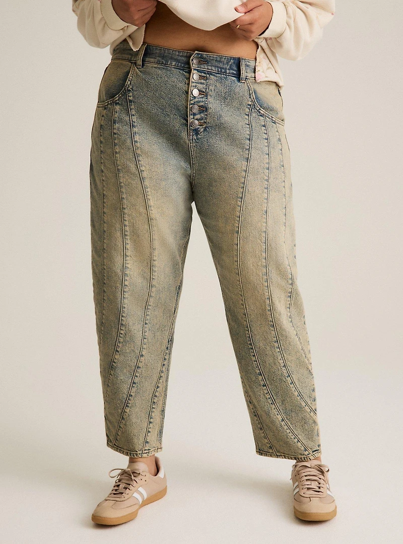 Festi High-Rise Barrel Jean