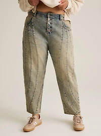 Festi High-Rise Barrel Jean