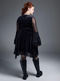 Nightfall Velvet Lace Mini Dress