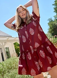 Belle Isle Trapeze Shirt Mini Dress