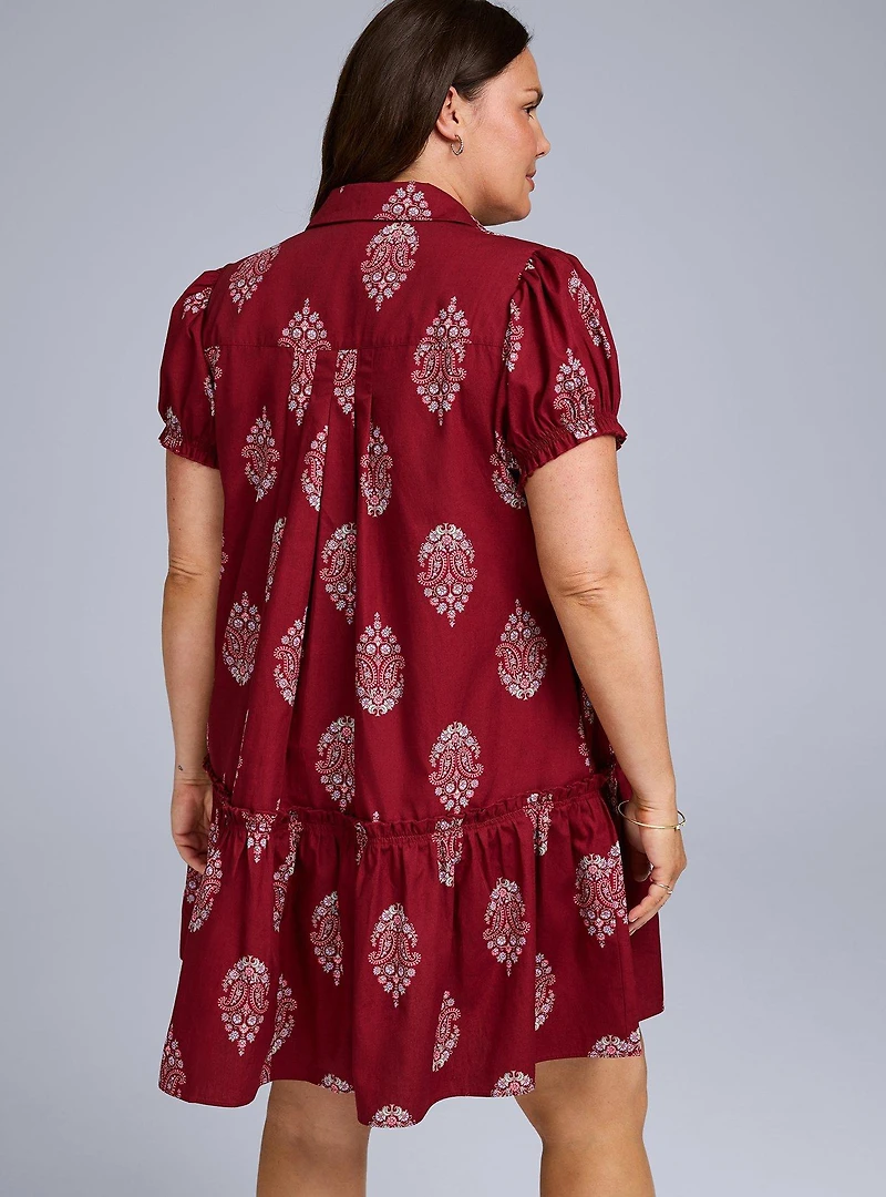 Belle Isle Trapeze Shirt Mini Dress