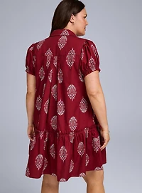 Belle Isle Trapeze Shirt Mini Dress
