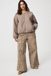 Collarless Bomber Jacket