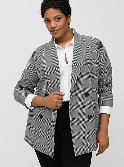 Relaxed Double Breasted Blazer