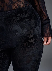 Nightfall Burnout Velvet Flare Legging
