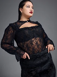 Nightfall Burnout Velvet Flare Legging