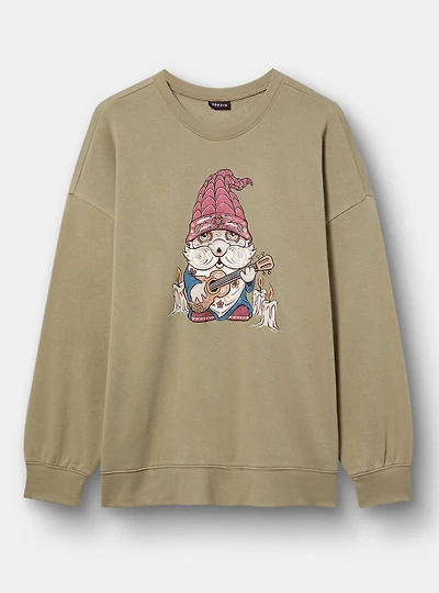 Relaxed Cozy Fleece Sweatshirt