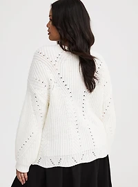 Cable Knit Pullover Sweater