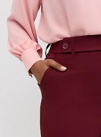 Studio High-Rise A-Line Flare Ponte Trouser