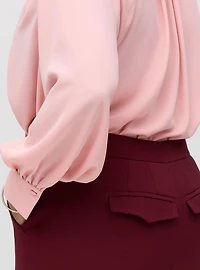 Studio High-Rise A-Line Flare Ponte Trouser