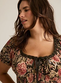 Festi Puff Sleeve Maxi Dress
