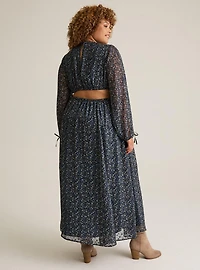 Festi Cutout Waist Maxi Dress