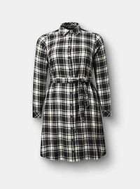 Flannel Shirt Dress