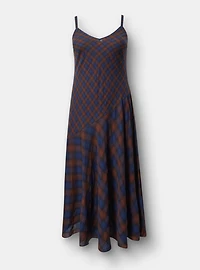 Plaid Slip Maxi Dress