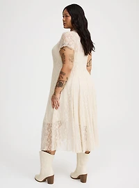 Mix Lace Maxi Dress