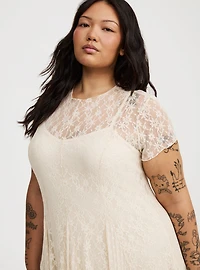Mix Lace Maxi Dress