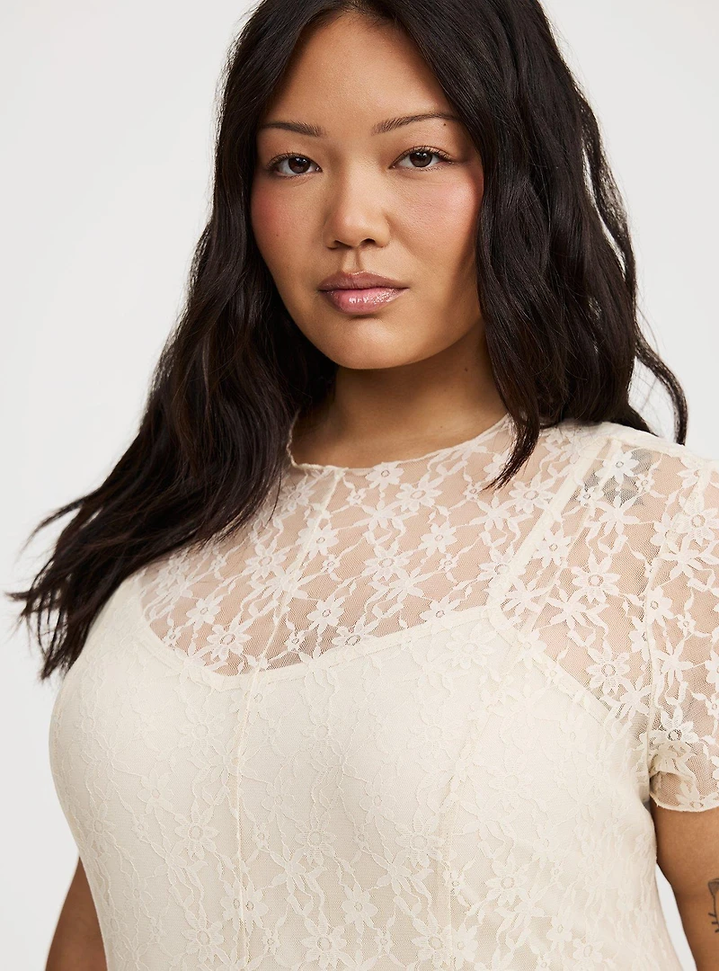 Mix Lace Maxi Dress