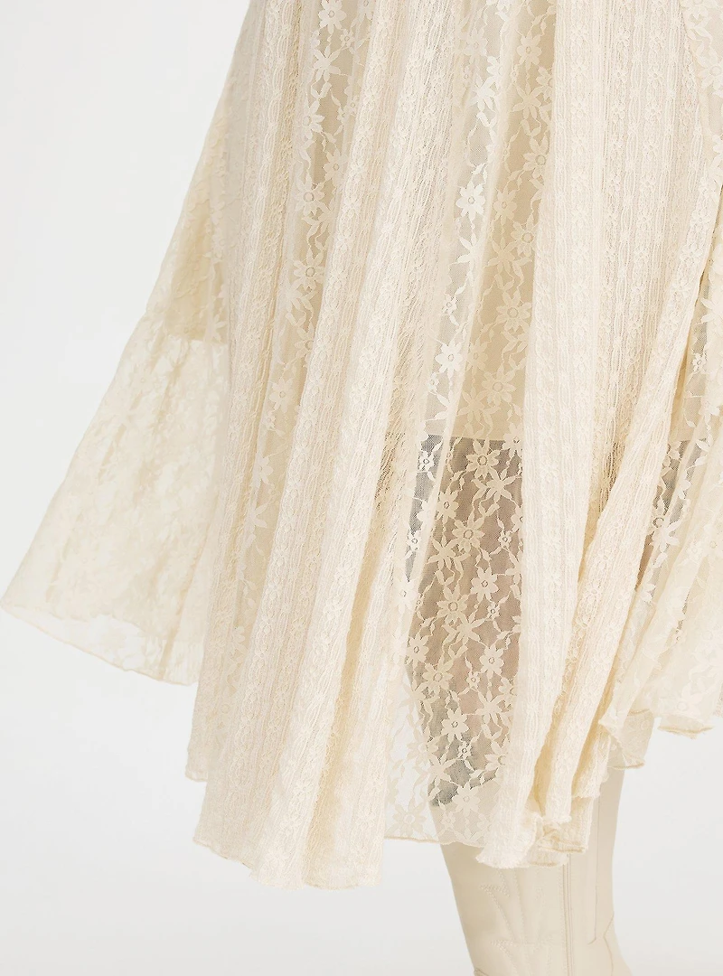 Mix Lace Maxi Dress