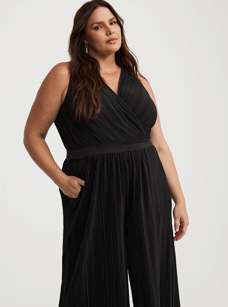 Surplice Tie Back Jumpsuit