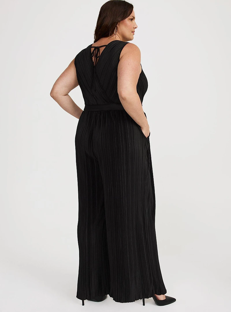Surplice Tie Back Jumpsuit
